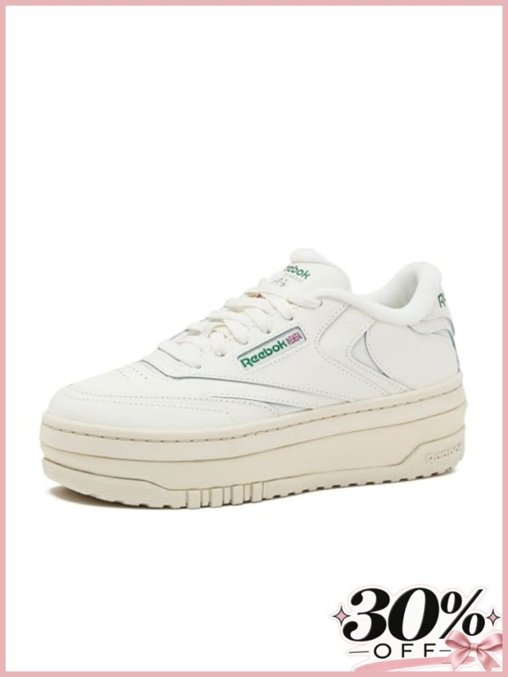 Leather Platform Sneakers with Cushioned Sole